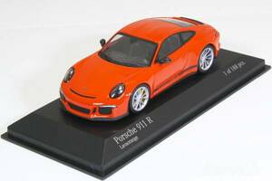 ミニチャンプス 1/43 ポルシェ 911R 991 2016 Lavaorange ストライプなし 188台限定 ツーリングパッケージ 911 GT3 with Touring Package