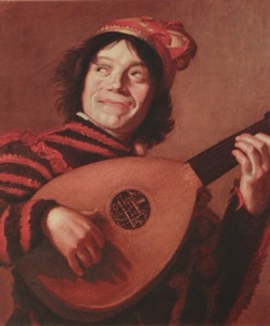 Art hand Auction Frans Hals, lute player, Limited Rare/Produced by the Ministry of Finance Printing Bureau, Large size collotype, delicate intaglio, Brand new high quality framed, free shipping, painting, oil painting, portrait