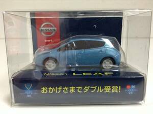 日産 初代 リーフ LEAF ZE0 前期型 2010年式~ プルバックカー ミニカー 新品 非売品 カラーサンプル 色見本 ノベルティ