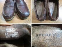 美品 SPERRY トップサイダー 革靴 ペニー ローファー レザーシューズ 茶 11M 約29㎝_画像3