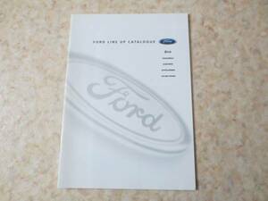 FORD* Ford * full line-up catalog * out of print rare catalog *2002 year version * various origin inscription * Focus * Mondeo * Mustang * Escape 