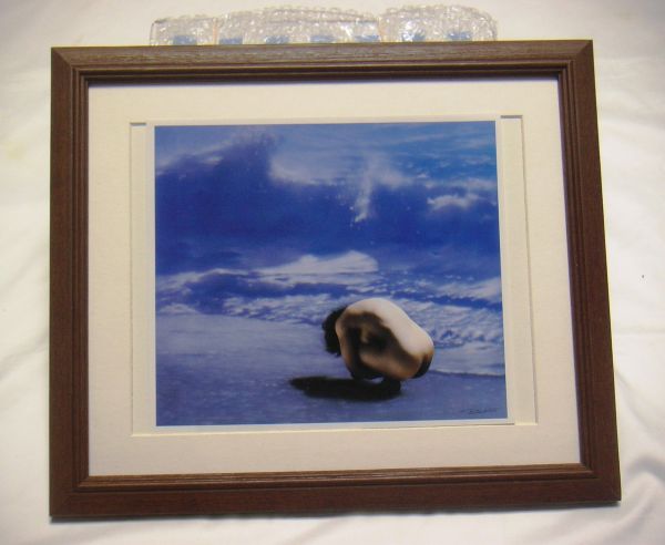 ◆Hideo Mori Doyo Wave (Airbrush) Offset Reproduction, Wooden Frame, Buy Now◆, Painting, Oil painting, Portraits
