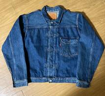 希少　米国製　Levi's リーバイス 506 XX バレンシア工場製 ボタン裏　555 サイズ40　復刻 ヴィンテージ 1st ファースト ジージャン_画像1