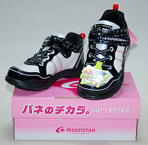 【半額SALE】バネのチカラ SUPER STAR J698 BLACK 19cm★新品　