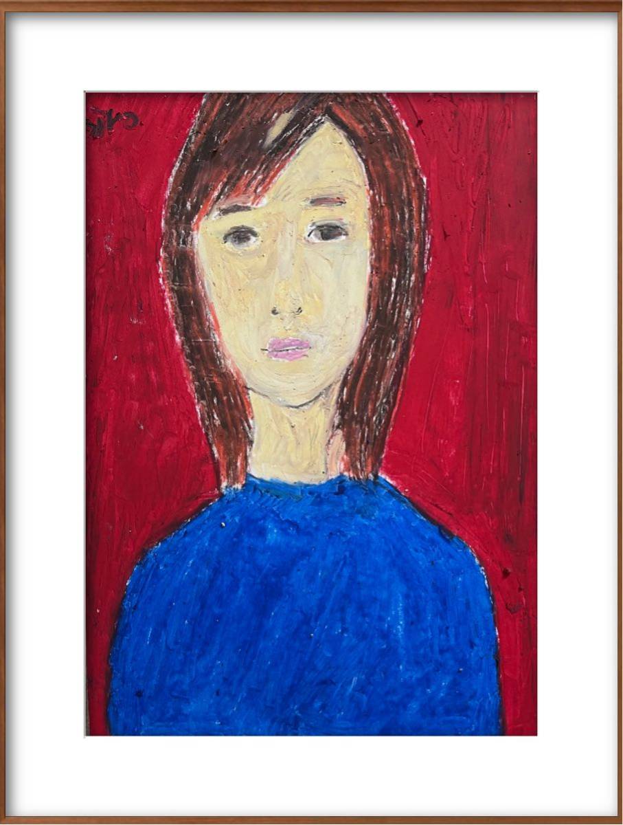 Painter hiro C The one who loves and the one who is loved, artwork, painting, pastel painting, crayon drawing