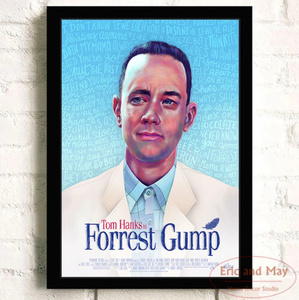 【最安保証】C1401 Forrest Gump　フォレスト・ガンプ　トム・ハンクス　映画 キャンバスアートポスター 50×70cm 雑貨 海外製 枠なし B