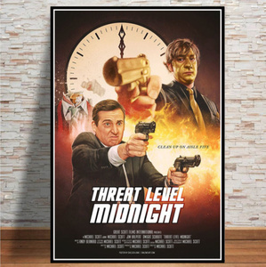 C1410 スレット・レベル・ミッドナイト ThreatLevelMidnight 映画 キャンバスアートポスター 50×70cm インテリア 海外製 枠なし A