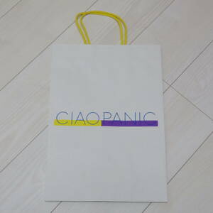 ◎CIAO PANIC チャオパニック ショップ袋1枚 美品 紙袋 ショッパー 手提げ袋 ブランド物 タテ約40㎝×ヨコ約28㎝×マチ幅約8㎝ 【萌猫堂】