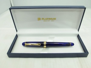プラチナム PLATINUM プラチナ 万年筆 ペン先１４K ブルー ゴールド