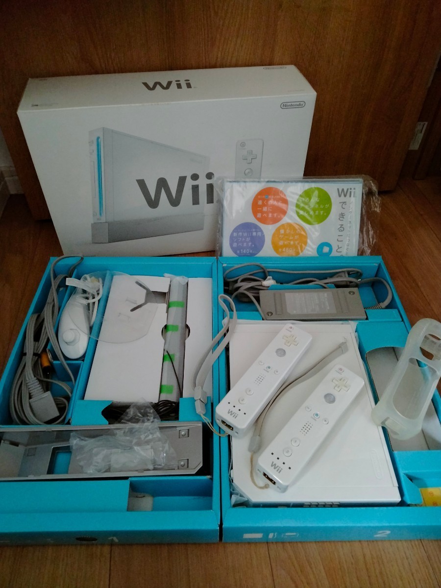 Wii 本体 コード類完備 箱 ソフト5本付き 家庭用ゲーム本体 Wii 本体 コード類完備 箱 ソフト5本付き 家庭用ゲーム本体