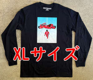 【送料無料・新品】XL kaneda LONG SLEEVE t-shirt BLACK 黒 Hook-Ups 金田akiraアキラ ジェルミクラインindustries 長袖ロンTシャツ