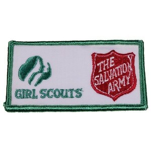 PI85 GIRL SCOUTS THE SALVATION ARMY ガールスカウト ワッペン パッチ ロゴ エンブレム アメリカ 米国 USA 輸入雑貨