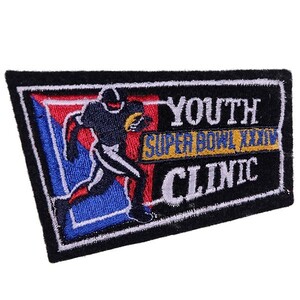 EF67 SUPER BOWL XXXIV YOUTH CLINIC フットボール ワッペン パッチ ロゴ エンブレム アメリカ 米国 USA 輸入雑貨