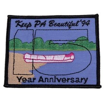 VE84 KEEP PA BEAUTIFUL 15 YEAR ANNIVERSARY スーベニア ワッペン パッチ ロゴ エンブレム アメリカ 米国 USA 輸入雑貨_画像1