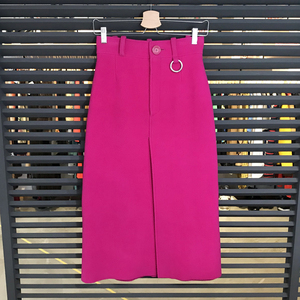 [ super-beauty goods ] Balenciaga 2018AW #XS #34 long skirt 542872sho King pink wool lady's 05665