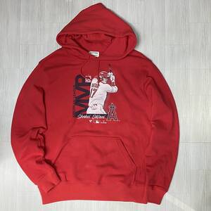 限定生産 【M】 Fanatics ファナティクス 大谷翔平 #17 LA Angels ロサンゼルス エンゼルス MLB プルオーバーパーカー 綿100％ メジャー 