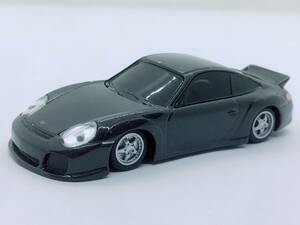 けB1 UCC 缶コーヒー ミニカー RUF Black car Collection ポルシェ911ベース 究極のスーパーカー ガンメタ RUF RGT (996 Base) 全長86mm