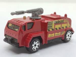 けB3★トミカサイズ ミニカー TANKER 水タンク消防車 全長約73mm 車輪軸曲がり有