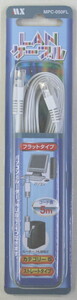 フラットＬＡＮケーブル ストレ－トタイプ ５ｍ カテゴリ－５ ＲＪ－４５