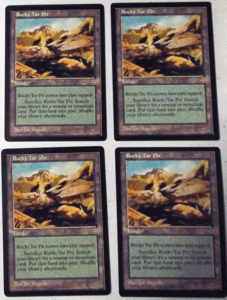 Mtg/English/4 -Piece Set/Rocky Tar Pit (Iwayama Tar Pit)/Mirage/Ancomon