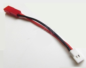 ◆JST (BEC)オス ⇔ ワルケラ,K110（MOLEX-PH2.0)オス / リポバッテリー充電用変換ハーネス / 1本　a