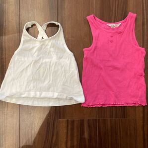 タンクトップ2点 女の子 ミニボーデン H &M