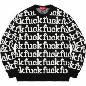 Supreme Fuck Sweater Black XL シュプリーム ファック セーター ニット ブラック