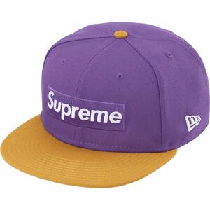 7 1/2 Supreme 2-Tone Box Logo New Era Purple シュプリーム 2トーン ボックスロゴ ニューエラ キャップ パープル 紫