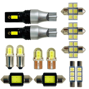 ACU/GSU/MCU30系 ハリアー [H15.2〜H25.11] 純正球交換用 COB全面発光 LED ルームランプ バックランプ ウェッジ球セット 車内灯 室内灯