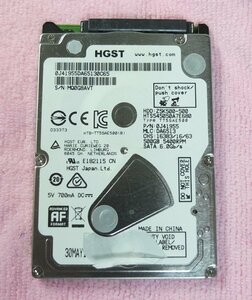 HGST 2.5インチ HDD500GB 厚さ7mm 使用時間6671H