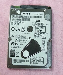 HGST 2.5 -inch HDD 320GB thickness 7mm period of use 3H