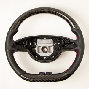 W205 latter term W212 latter term D type black carbon combination steering gear combination steering wheel black leather punching 