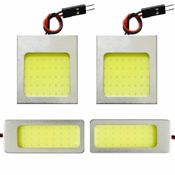 ホンダ フリード GB3/4 前期 T10 LED 室内灯 超爆光 COB 全面発光 パネルタイプ ルームランプ 4個セット ホワイト 車検対応