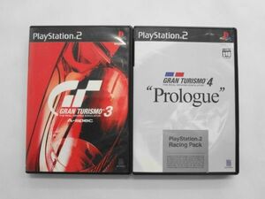 PS2 21-253 ソニー sony プレイステーション2 PS2 プレステ2 グランツーリスモ 3 Aspec 4 Prologue プロローグ セット ゲーム 使用感