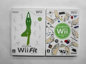 Wii21-080 任天堂 ニンテンドー Wii Wii Fit フィット はじめてのWii セット レトロ ゲーム ソフト