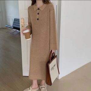 韓国ファッション ニットワンピース ロングワンピース ニットワンピ オルチャン ニットワンピース IENA VERY イエナ