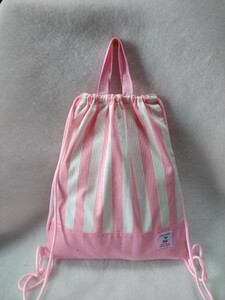 ナップサック 体操着入れ ハンドメイド ストライプ