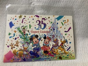 東京ディズニーリゾート　35周年　ポストカード　新品　未使用品