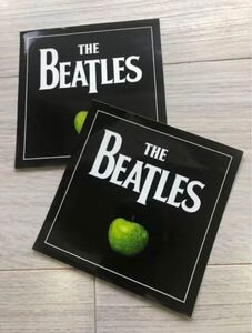 THE BEATLES、ザ・ビートルズ 、ロゴ ステッカー、2枚セット