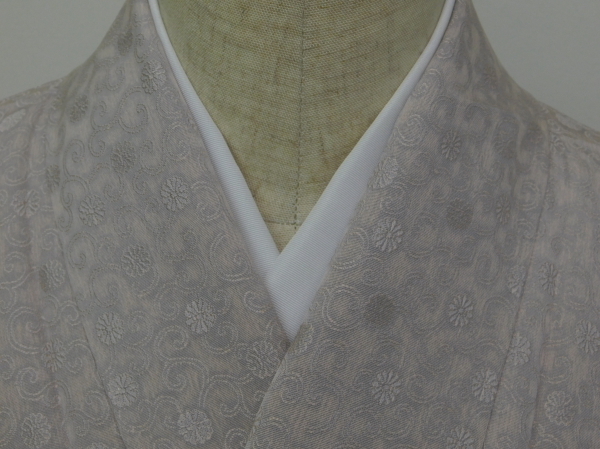 Rakufu 特选 P4314 手绘低调染色素色图案腰带 未佩戴过的商品 t, 女士和服, 和服, 小波峰, 量身定制