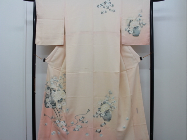 Rakufu Special Selection 92394 fwt Hand-painted Yuzen lining with unused finished product, fashion, women's kimono, kimono, hanging