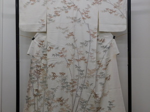 Art hand Auction [Rakufu] P13949 Yuki Tsumugi Yuzen visitant le kimono k peint à la main, kimono femme, kimono, Robe de visite, Adapté