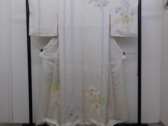[Rakufu-Sonderauswahl] P16124 Handbemalter Yuzen-Besuchskimono bfk, Damen-Kimono, Kimono, Besuchskleid, Maßgeschneidert