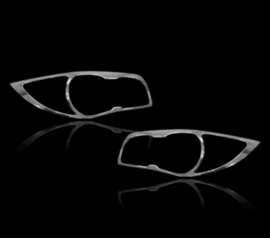 BMW用 1シリーズ E87 ハッチバック用 2005-2012 クロームメッキ フロントランプリム ヘッドライト トリム ヘッドランプリム ベゼルカバー