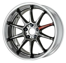 F:9.5J／R:11.5J×18インチ フルリバース 新品4本 オーダーINSET PCD加工対応 ワークWORK エモーションZR10 2P 色:GTKグリミットブラック_画像9