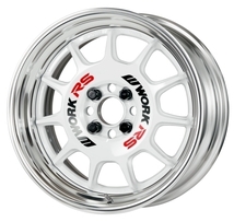 F:6J×16／R:7J×17, S660等に 前後異径 PCD:100-4H オーダーインセット 新品4本 WORK EMOTIONエモーション RS11 Bブラック, Wホワイト_画像6