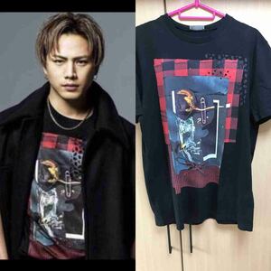 正規 16SS Dior Homme ディオールオム 3代目 JSB 登坂着 プリント Tシャツ カットソー M 633J654I1311