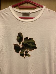 正規 18SS Dior Homme ディオールオム KRIS VAN ASSCHE クリスヴァンアッシュ デザートローズ 薔薇 迷彩 Tシャツ S 333J660I9011