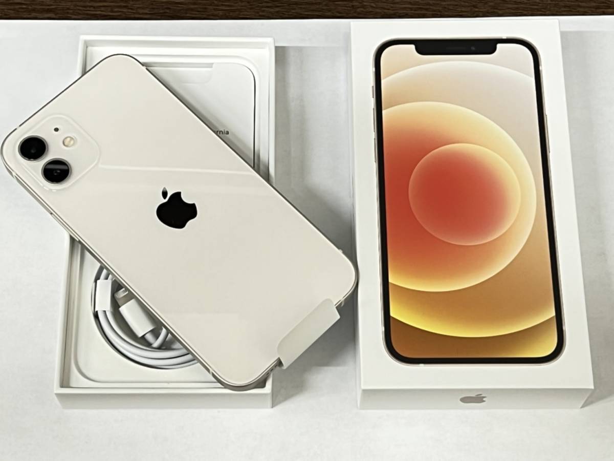選ぶなら Apple 未使用 初期化 回線開通確認後 ホワイト iPhone12 判定 