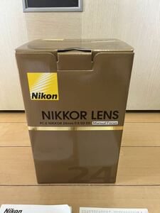 新品未使用品 売り切り ニコン PC-E NIKKOR 24mm f/3.5D ED マニュアルフォーカス